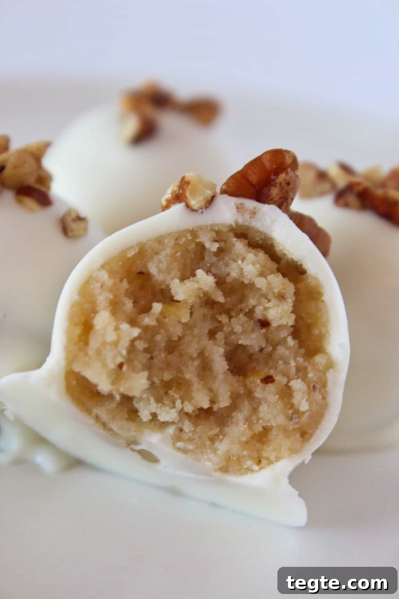 Pecan Sandies Truffles: Melt‑In‑Your‑Mouth Pecan Chocolate Truffles 2 Pecan Sandie Truffles Recipe featured by top US dessert blogger, Practically Homemade