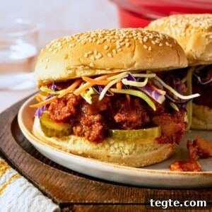 Lean Ground Beef Sloppy Joes with Tangy Tomato Sauce 15 A sloppy Joe in a poppy seed bun topped with coleslaw.
