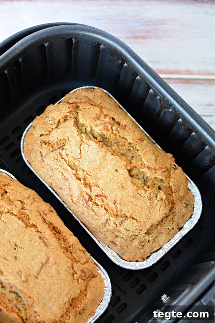Air Fryer Zucchini Bread: Moist Quick Loaf Recipe 2 air fryer zucchini bread