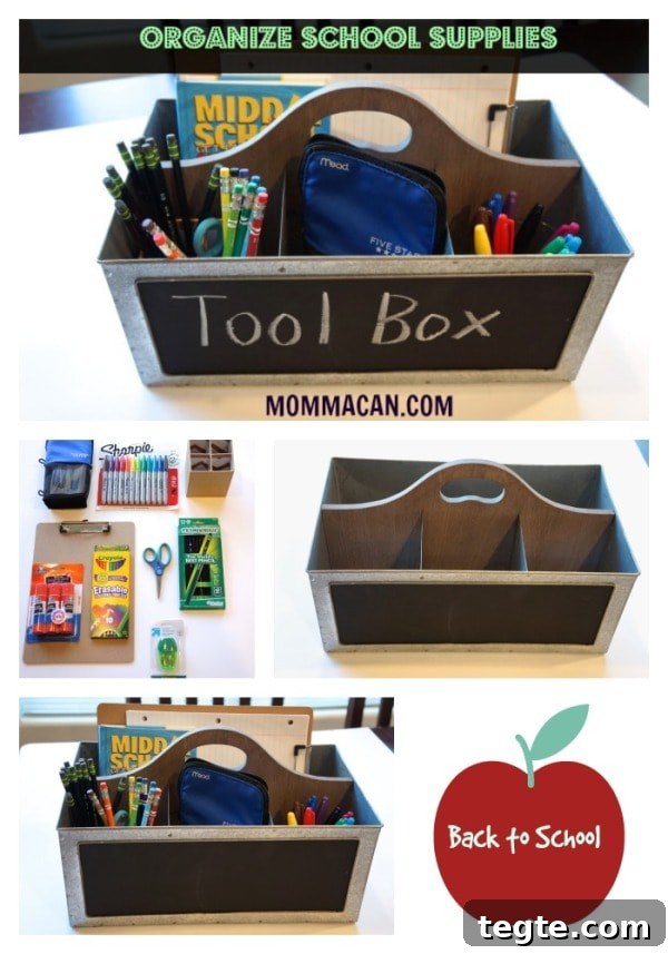 Homework Toolbox: Organize School Supplies for Students 8 Back to School