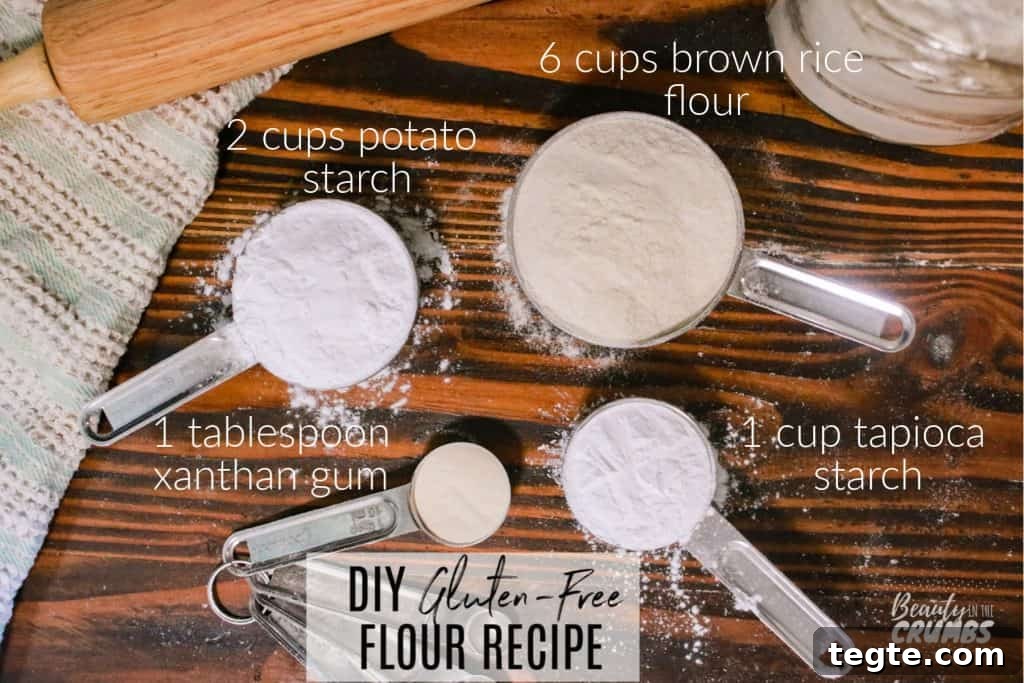 A simple gluten free flour recipe that is perfect as an all-purpose flour