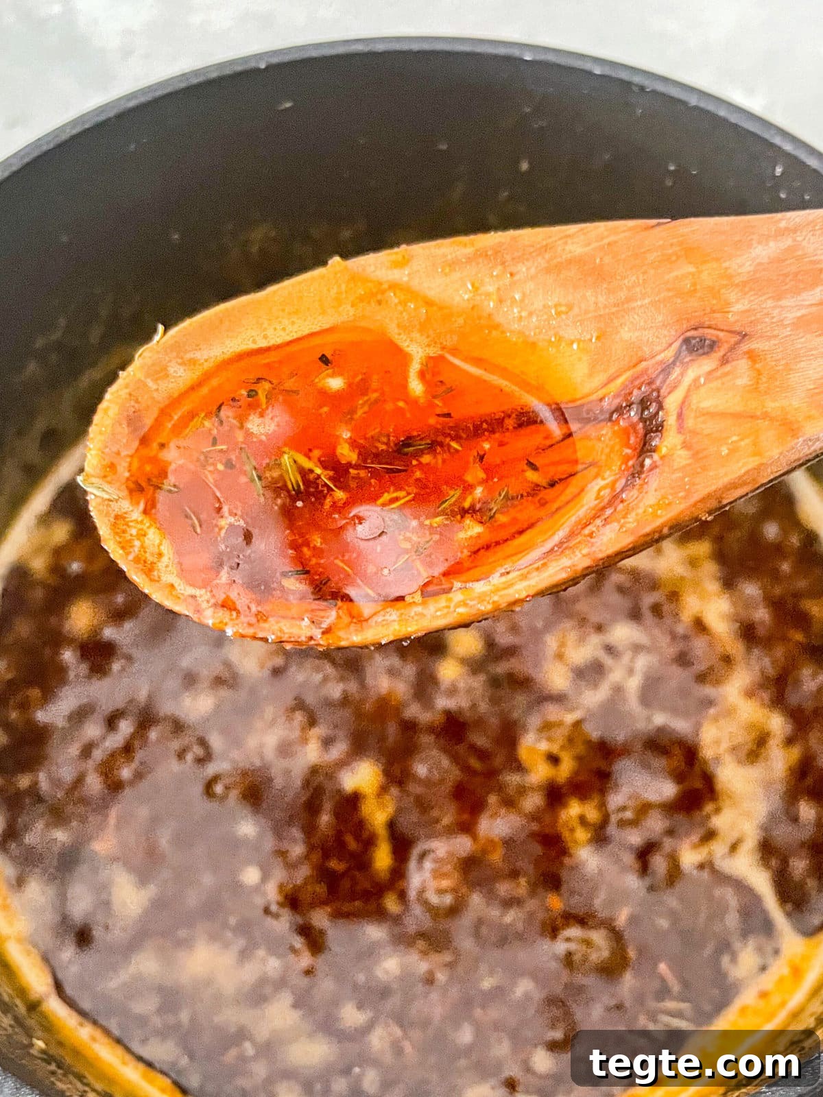 cajun honey butter on spoon