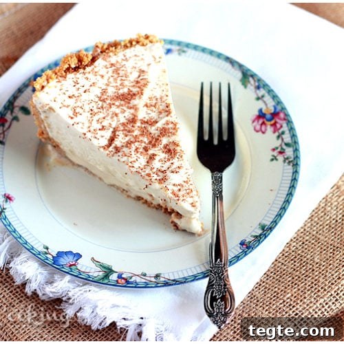 A shot of Kahlúa and brandy make this boozy, creamy, frozen Brandy Alexander pie a delicious decadent dessert that is for adults only.