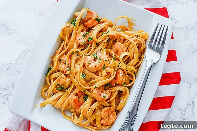 Bang Bang Shrimp Pasta Recipe – Creamy Spicy Shrimp Linguine 4 Bang Bang Shrimp Pasta on plate