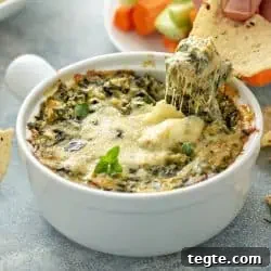Creamy Longhorn Parmesan Spinach Dip Recipe for Parties 2 longhorn parmesan spinach dip feat
