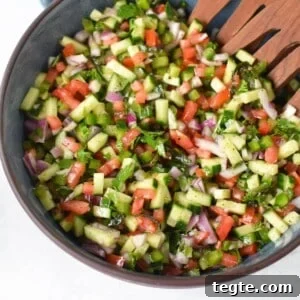 Authentic Shirazi Salad Recipe: Crisp Persian Cucumber Tomato Salad 9 Shirazi Salad 1200 x 1200