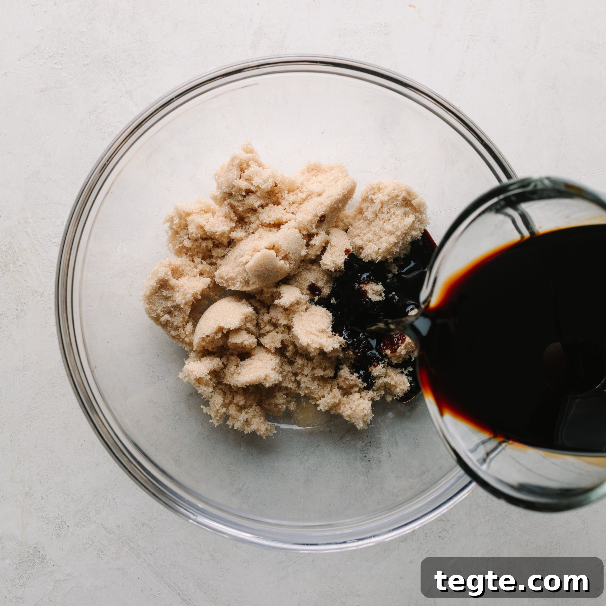 Asian Chili Garlic Chicken Wings Recipe 6 Asian wing sauce featuring a bowl of brown sugar and soy sauce.